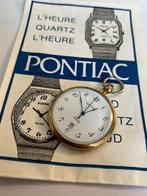 Pontiac zakhorloge met zakje, Handtassen en Accessoires, Ophalen of Verzenden, Zakhorloge, Onbekend