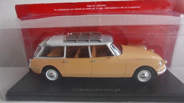 CITROËN ID 19 BREAK.HACHETTE 1/24 NEUVE,SCELLEE, Hobby en Vrije tijd, Modelauto's | 1:24, Nieuw, Auto, Overige merken, Ophalen of Verzenden