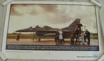 Poster Affiche, Straaljager F-16, KLu, 63x39cm, jaren'90.(2), Foto of Poster, Luchtmacht, Ophalen of Verzenden