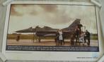 Poster Affiche, Straaljager F-16, KLu, 63x39cm, jaren'90.(2), Verzamelen, Militaria | Algemeen, Ophalen of Verzenden, Luchtmacht