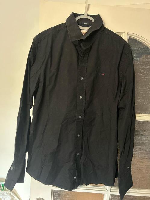 Tommy Hilfiger - zwarte hemd Slim fit Small, Kleding | Heren, Overhemden, Gedragen, Halswijdte 38 (S) of kleiner, Zwart, Ophalen of Verzenden