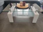 Glazen Salontafel, 50 tot 100 cm, Zo goed als nieuw, Rechthoekig, 50 tot 100 cm