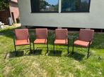 Eetkamer stoelen cognac industrieel, Ophalen, Bruin, Leer, Zo goed als nieuw