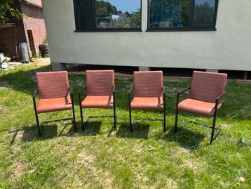 Eetkamer stoelen cognac industrieel beschikbaar voor biedingen