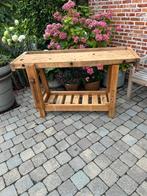 Oude werkbank lengte 1 m50cm hoogte 85cm breedte 50 cm, Antiek en Kunst, Ophalen