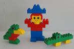 duplo blokken ventje met krokodil en vogel, Ophalen of Verzenden, Zo goed als nieuw, Duplo