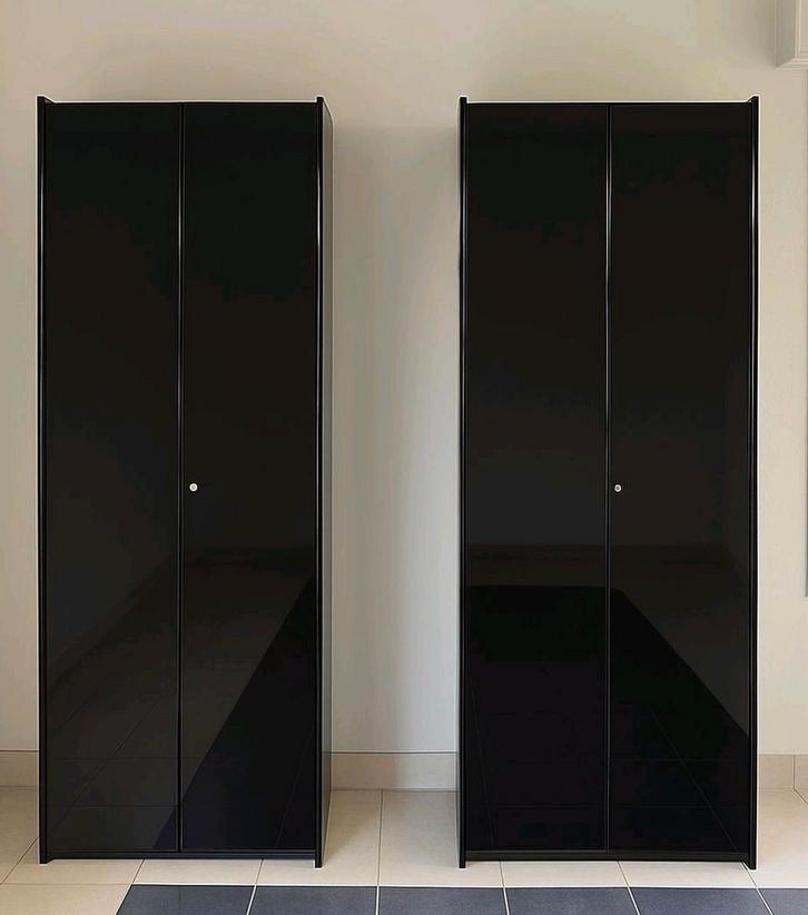 Design legkast gelakt zwart Vintage, Huis en Inrichting, Kasten | Overige, Ophalen