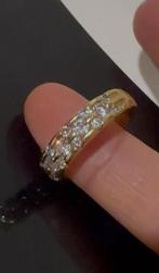 Bague Diamants et Or 750, Bijoux, Sacs & Beauté, Bagues, Enlèvement, Comme neuf, Or, Or