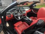 Bmw 420i cabrio M- pakket sport rood interieur leder, Auto's, Automaat, Cabriolet, Zwart, Particulier