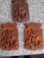 3 oude gietijzeren haardplaten, Antiek en Kunst, Ophalen of Verzenden