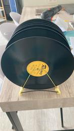 Antiek platenrek met platen, Audio, Tv en Foto, Platenspelers, Ophalen, Gebruikt