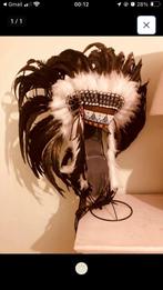 Indianentooi met echte pluimen ideaal vr carnaval, Ophalen of Verzenden, Zo goed als nieuw