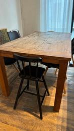 Tafel massief hou teak, Huis en Inrichting, Tafels | Eettafels, Ophalen, Gebruikt