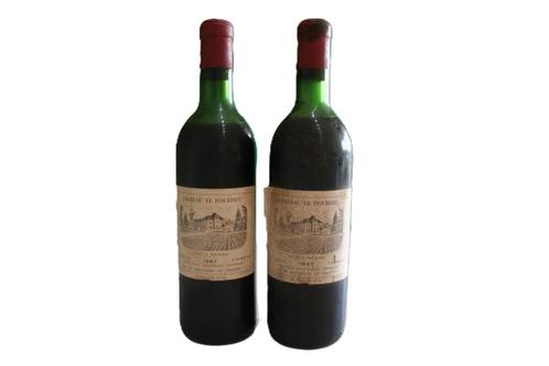 2x Chateau Le Bourdieu - Haut Medoc, Verzamelen, Wijnen, Zo goed als nieuw, Rode wijn, Frankrijk, Vol, Ophalen of Verzenden