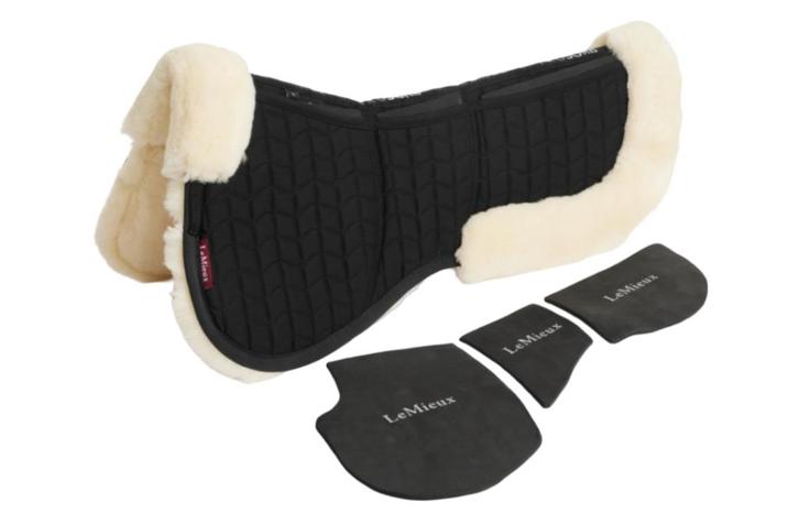 LeMieux Merino Prosorb 3 pocket Zadelonderlegger Naturel GRA, Dieren en Toebehoren, Paarden en Pony's | Dekens en Dekjes, Nieuw