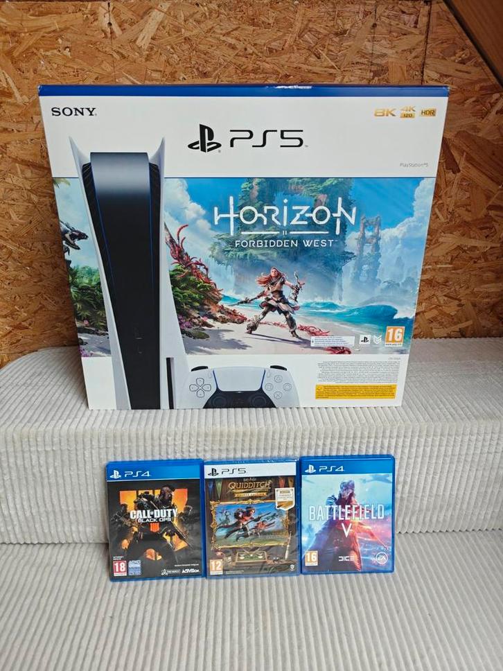 Playstation 5 disc versie met games, Games en Spelcomputers, Spelcomputers | Sony PlayStation 5, Zo goed als nieuw, Playstation 5