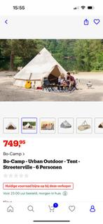 Kwaliteitsvolle moderne tent Bo-camp beige 6p, Ophalen, Zo goed als nieuw