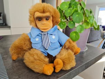 Vintage Retro Hosung Handpop aap / baby chimp / chimpansee beschikbaar voor biedingen