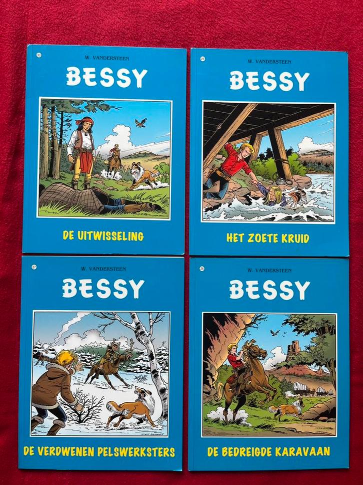 Vier strips van Bessy (Willy Vandersteen), Boeken, Stripverhalen, Zo goed als nieuw, Meerdere stripboeken, Ophalen