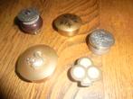 Pillendoosje / Koper en zilverkleurig / 5 stuks in 1 koop, Antiek en Kunst, Ophalen