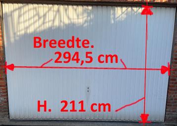 Hormann garagepoort 294,5 cm H. x 211 cm B. en/of onderdelen beschikbaar voor biedingen
