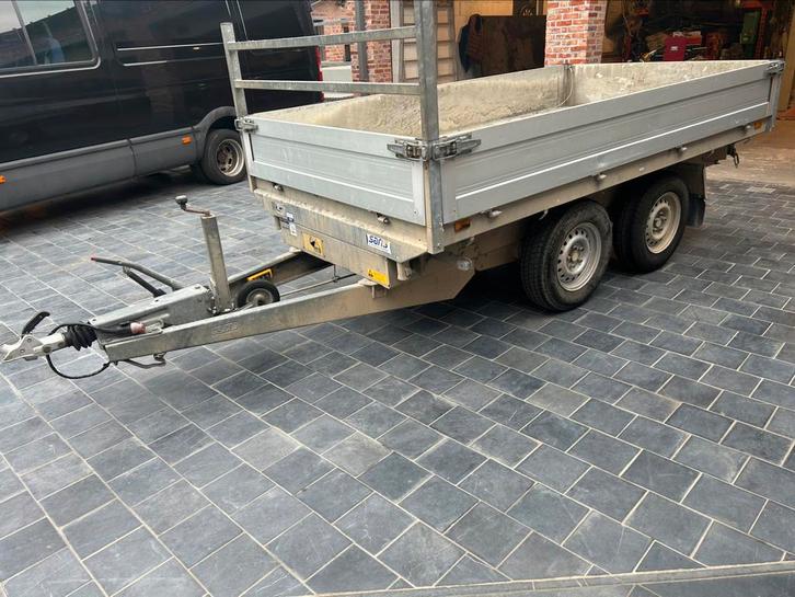 Saris elektrische 3 kants kipper 3500 kg, Auto diversen, Aanhangers en Bagagewagens, Gebruikt, Ophalen