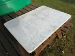 marmeren blad voor tafeltje, Tuin en Terras, Ophalen, Gebruikt, Rechthoekig, Overige materialen