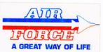 zelfklever - Air Force - a great way of life, Verzenden, Luchtmacht, Overige typen