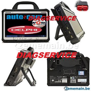 VALISE DIAGNOSTIC PRO PANASONIC RUGGED  DELPHI+AUTOCOM 2021, Enlèvement, Comme neuf