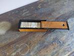 Vintage houten set dominostenen, Verzenden