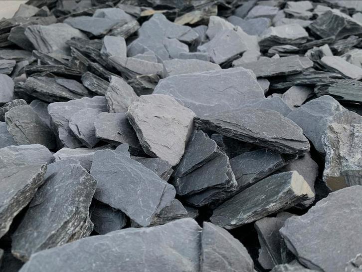 Ultra Black Slate grind split kiezel natuursteen leisteen, Tuin en Terras, Grind, Keien en Split, Nieuw, Split, Zwart, Leisteen