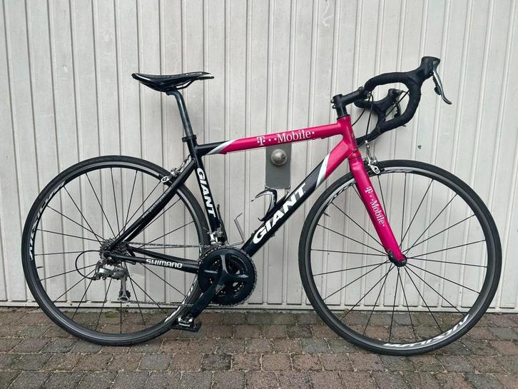 Giant T-Mobile maat M, Fietsen en Brommers, Fietsen | Racefietsen, Gebruikt, Giant, Meer dan 20 versnellingen, Aluminium, 53 tot 57 cm