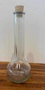 Glazen fles met kurk, Huis en Inrichting, Keuken | Servies, Glas of Glazen, Verzenden, Nieuw, Glas
