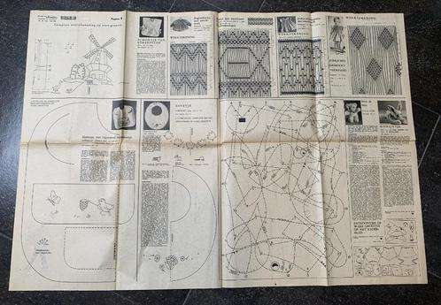 Vintage 13 patronen 1962/63 voor borduren, Hobby en Vrije tijd, Borduren en Borduurmachines, Ophalen of Verzenden