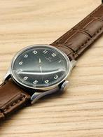 Vintage oude Omega horloge jaren '30 - '40 black dial, Montre-bracelet, Enlèvement ou Envoi, Acier, Omega