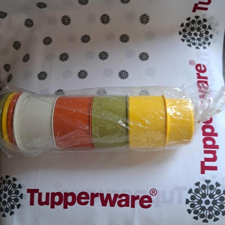 Tupperware set vintage drinkbekers Nieuw, Huis en Inrichting, Keuken | Tupperware, Verzenden