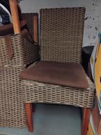 6 rieten stoelen met kussens uitwasbaar, Ophalen
