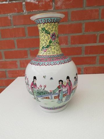 Porcelaine chinoise - Vase chinois Tianpu - Poème - Qianlong, Envoi