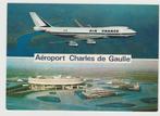 Frankrijk CHARLES DE GAULLE AEROPORT BOEING 747 postkaart, Verzamelen, Luchtvaart en Vliegtuigspotten, Verzenden, Zo goed als nieuw