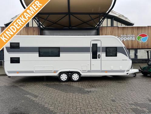 Hobby Prestige 650 KFU 2024 KINDERKAMER!, Caravans en Kamperen, Caravans, tot en met 6, 1500 - 2000 kg, Rondzit, Hobby, Lengtebed