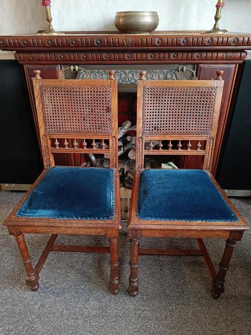 Antieke, eikenhouten, vintage stoelen "Mechelse stijl", Antiquités & Art, Antiquités | Meubles | Chaises & Canapés, Enlèvement