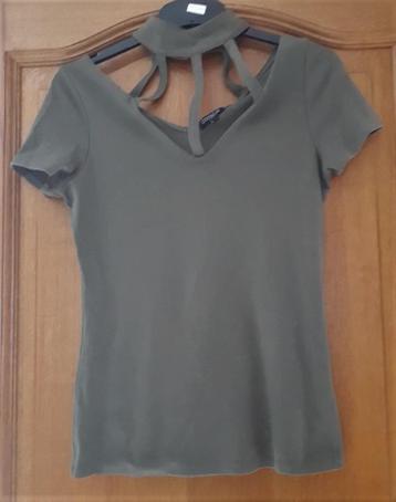 Tshirt KM - Coolcat - khaki - maat M beschikbaar voor biedingen
