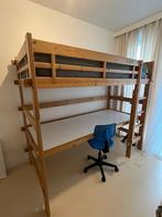 Stapelbed met bureau, Huis en Inrichting, Slaapkamer | Stapelbedden en Hoogslapers, 100 cm, Gebruikt, Stapelbed, 180 tot 200 cm