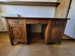 Vintage bureau + bijhorende stoel, Ophalen, Gebruikt, Bureau