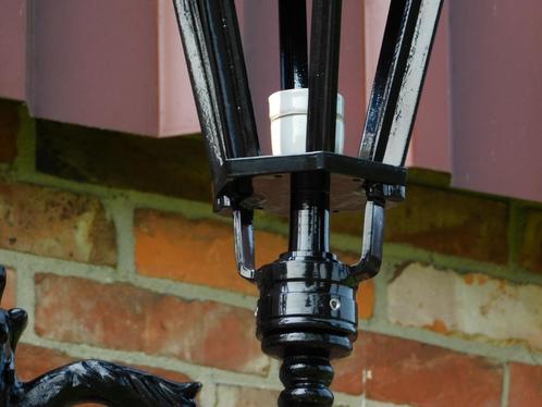 Lantaarnpaal Driekroon - 295 cm - Alu, Tuin en Terras, Buitenverlichting, Nieuw, Staande lamp, Aluminium, Led, Ophalen of Verzenden
