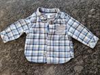 Obaïbi blauw geruit hemd, maat 70, zo goed als nieuw, Kinderen en Baby's, Babykleding | Maat 68, Ophalen, Zo goed als nieuw, Overhemdje of Bloesje