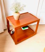 Grote vintage serveerwagen teak. Deens design, Huis en Inrichting, Ophalen, 50 tot 100 cm, Teakhout, Zo goed als nieuw