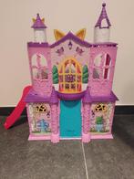 Enchantimals koninklijk paleis + poppetjes, Ophalen, Zo goed als nieuw, Poppenhuis