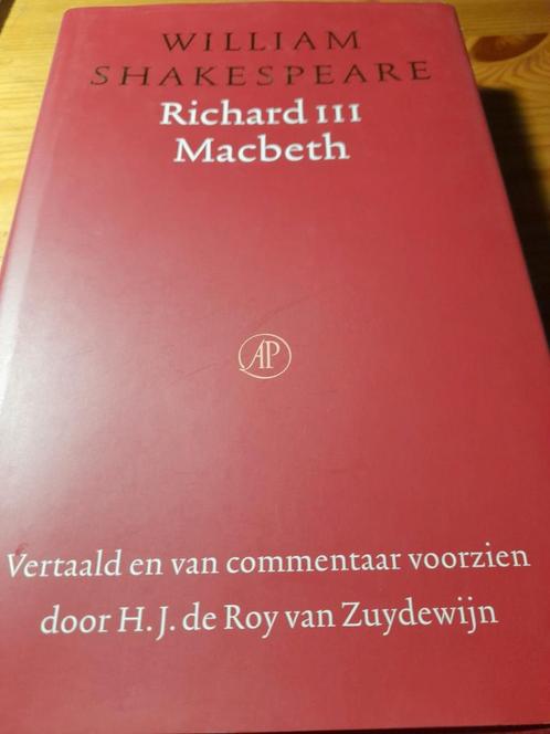William Shakespeare - Richard III & Macbeth, Livres, Livres Autre, Comme neuf, Enlèvement ou Envoi