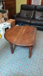 Table basse de salon ronde chêne diam. 113cm/h. 52cm, Maison & Meubles, Enlèvement